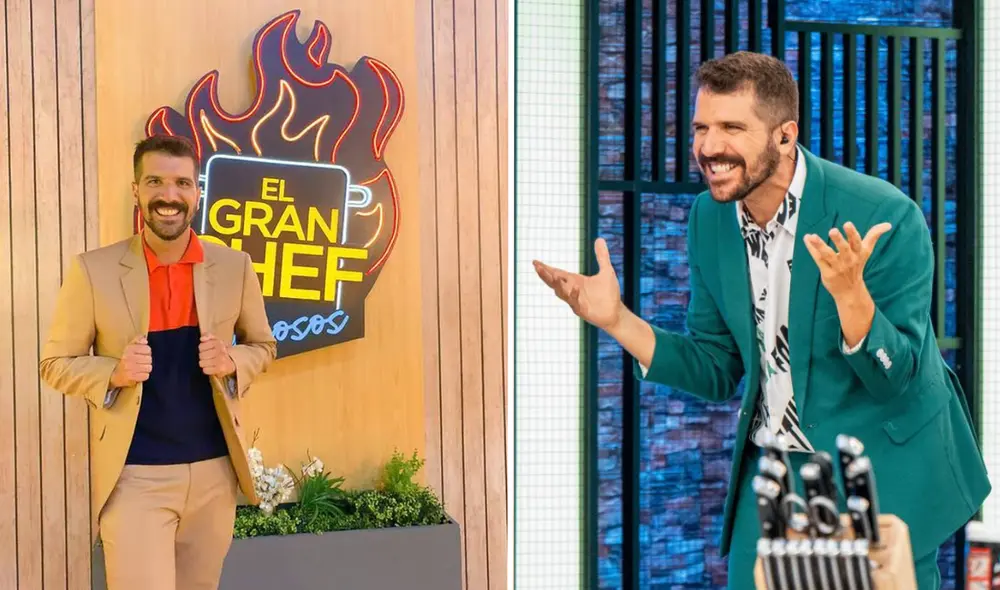 José Peláez destaca por su carisma en la conducción de "El gran chef: famosos". Foto: composición LR/Instagram/Facebook/José Peláez/El gran chef: famosos