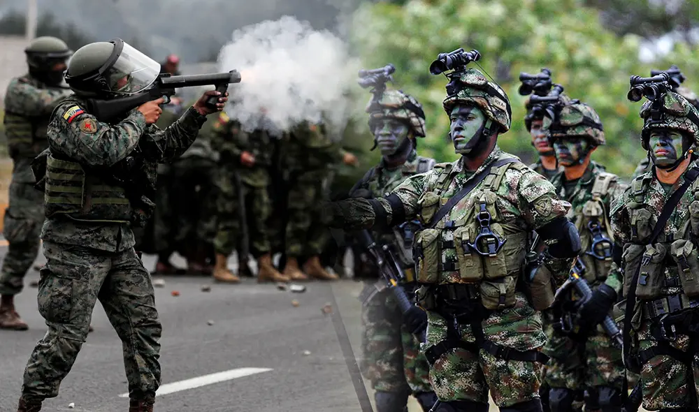 En el Perú, el Ejército y la Polícia mataron al 30% de víctimas en el Conflicto Armado Interno, según la Comisión de la Verdad y Reconciliación, tan repudiada por la derecha negacionista. Foto: composición Jazmin Ceras