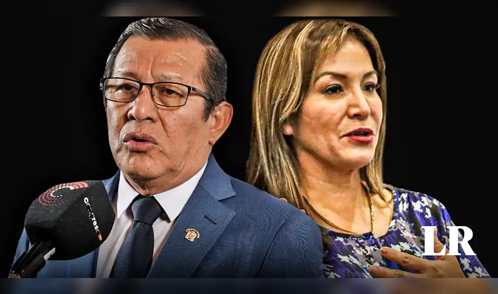 Salhuana intentó justificar la sanción contra Magaly Ruíz. Foto: composición Fabrizio Oviedo/La República - Video: RPP Noticias Salhuana intentó justificar la sanción contra Magaly Ruíz. Foto: composición Fabrizio Oviedo/La República - Video: RPP Noticias