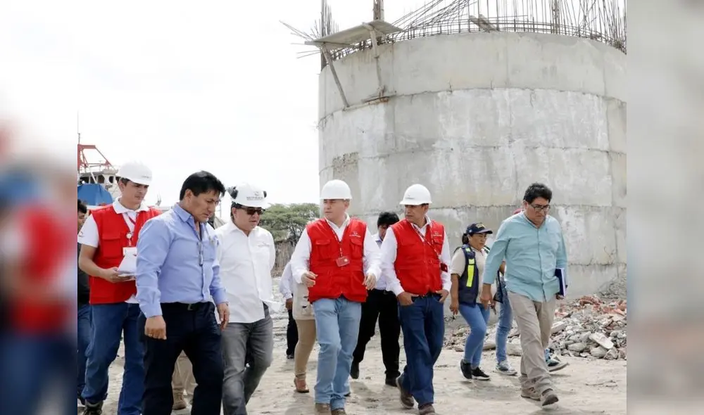 Inspección. Contralor Nelson Shack supervisó ejecución de obras en la región Piura. Foto: Contraloría
