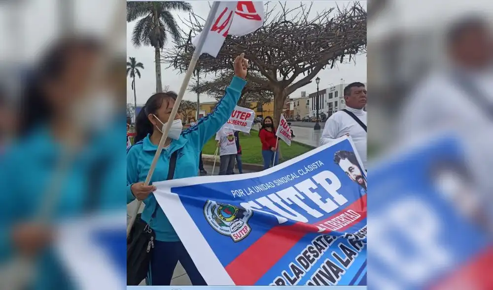 Magisterio. El Sutep se opuso a los violentistas de Fenatep. Foto: La República Magisterio. El Sutep se opuso a los violentistas de Fenatep. Foto: La República
