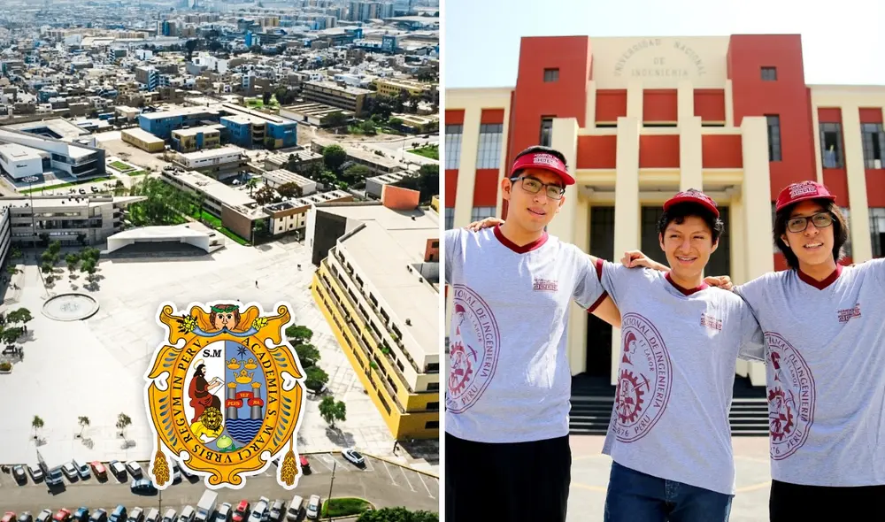 El Rankig Webometrics 2023 reveló cuáles eran las mejores universidades nacionales. Foto: composición LR/UNMSM/Admisión UNI