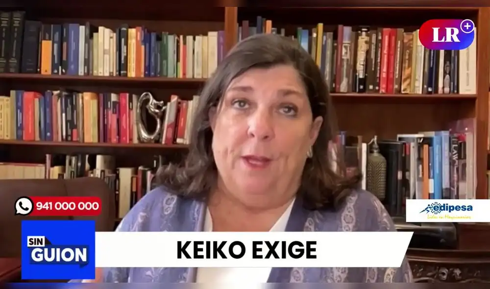Rosa María Palacios cuestiona las declaraciones de Keiko. Foto: captura de LR+ - Video: LR+ Rosa María Palacios cuestiona las declaraciones de Keiko. Foto: captura de LR+ - Video: LR+