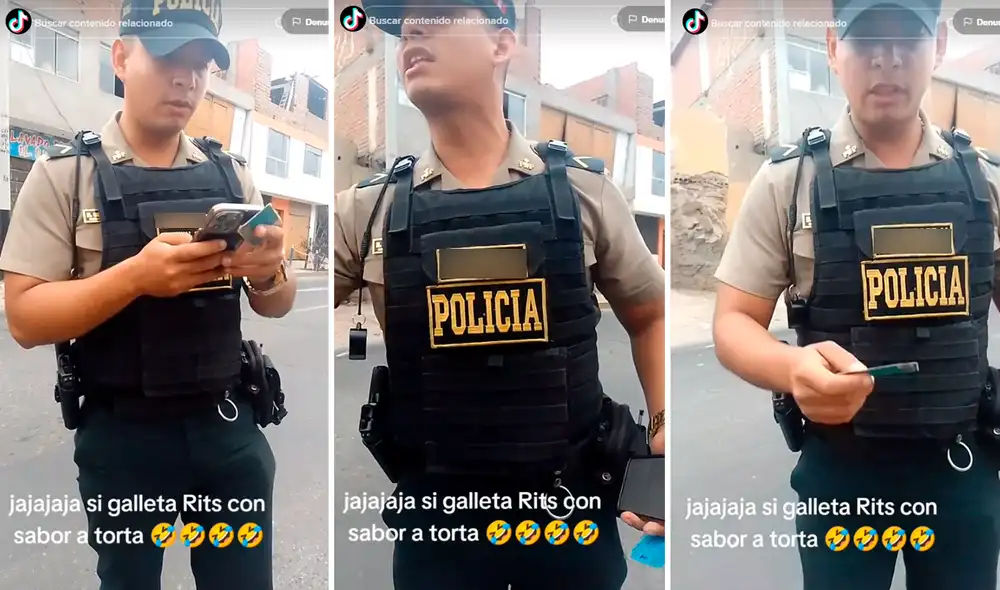 Usuarios en redes aplaudieron la respuesta del suboficial. Foto: composición LR/@DomingaBruno149/TikTok Usuarios en redes aplaudieron la respuesta del suboficial. Foto: composición LR/@DomingaBruno149/TikTok