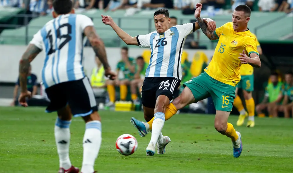 Argentina y Australia vuelven a jugar tras su cruce en el Mundial Qatar 2022. Foto: EFE
