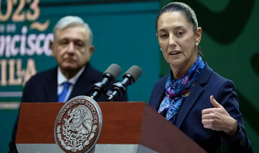 Partidaria. Sheinbaum considera que la gestión de AMLO fue una "gran obra de transformación". Foto: AFP Partidaria. Sheinbaum considera que la gestión de AMLO fue una "gran obra de transformación". Foto: AFP