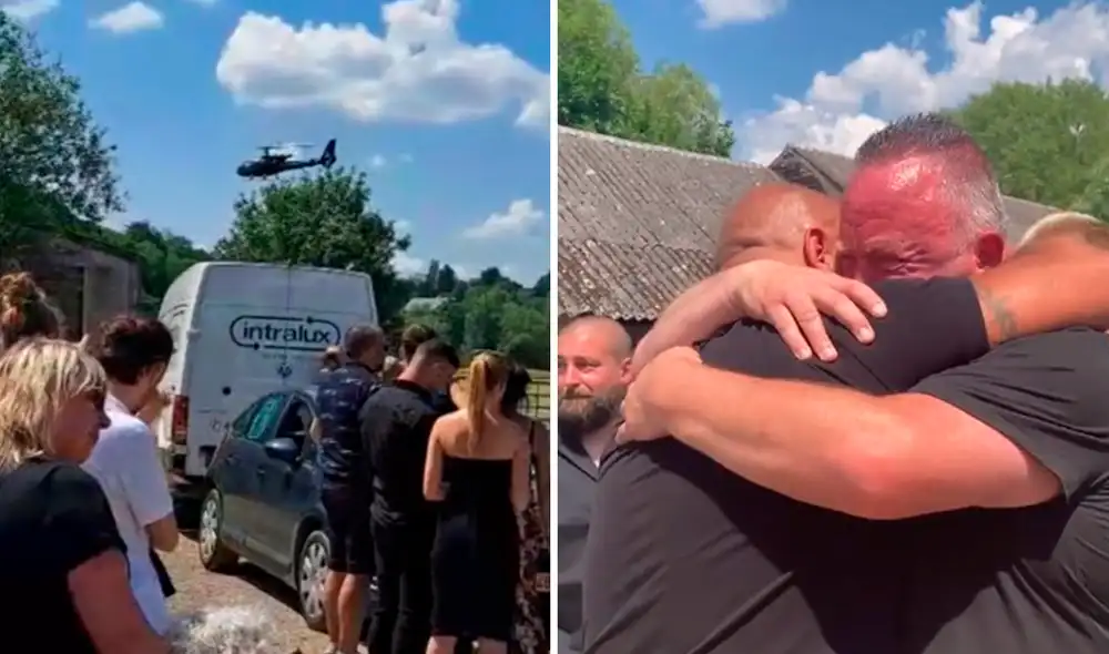 David Baerten contó con un equipo de filmación para su llegada al funeral. Foto: composición LR/@el.tiktokeur2/TikTok - Video: @el.tiktokeur2/TikTok David Baerten contó con un equipo de filmación para su llegada al funeral. Foto: composición LR/@el.tiktokeur2/TikTok - Video: @el.tiktokeur2/TikTok