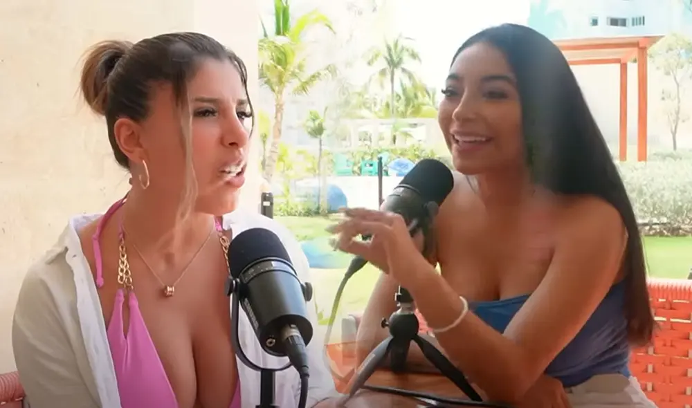 La cantante Yahaira Plasencia estuvo cara a cara con la locutora Gianina Portugal. Foto: composición/captura de YouTube
