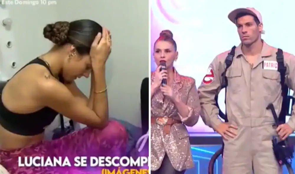 Luciana Fuster sufrió un golpe en los ensayo de la final de "Baila conmigo". Foto: composición LR/América TV - Video: América TV Luciana Fuster sufrió un golpe en los ensayo de la final de "Baila conmigo". Foto: composición LR/América TV - Video: América TV