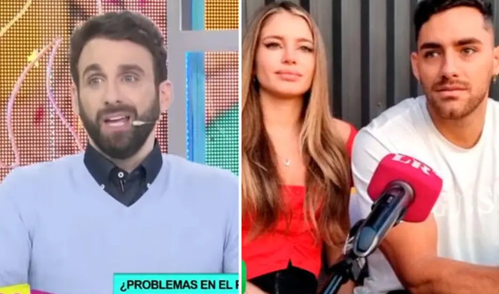 Rodrigo González considera que la presión social une a Flavia Laos y Austin Palao. Foto: composición LR/Willax TV/LaRepública - Video: Willax TV