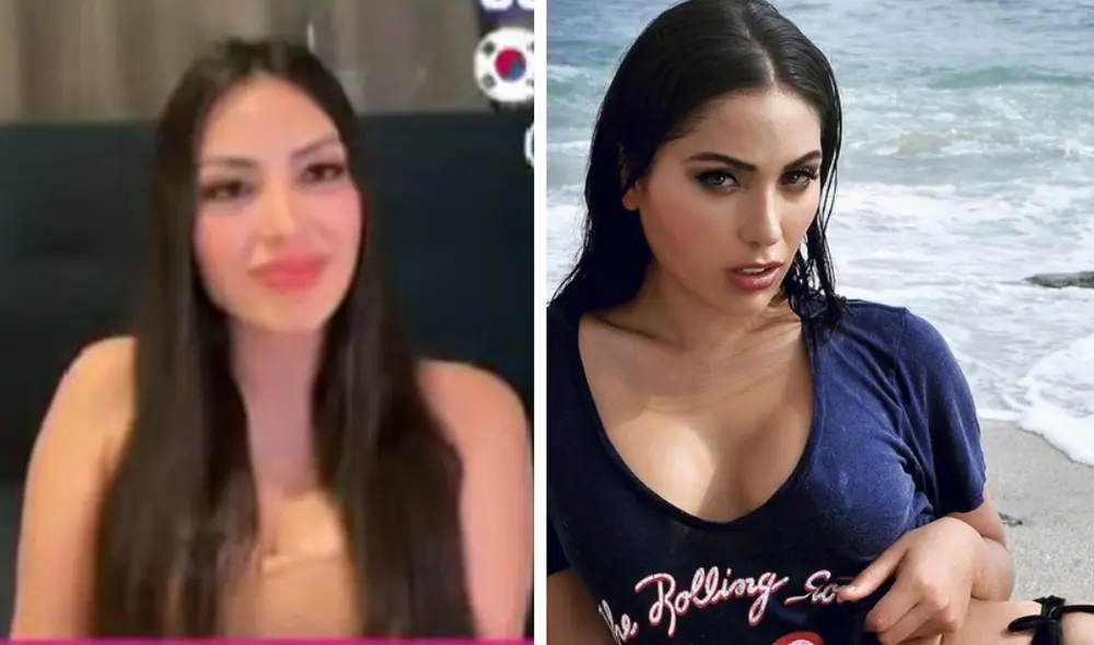 Lesly Reyna no quiere ser una actriz porno. Foto: composición LR/captura de ATV/Infobae - Video: ATV