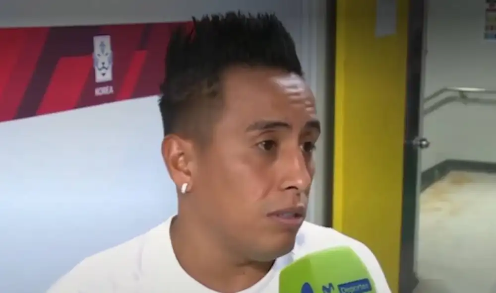 Cueva fue suplente en este primer amistoso de la selección peruana. Foto: captura Movistar Deportes