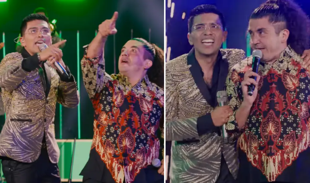 Mauricio Mesones fue uno de los invitados nacionales al aniversario número 50 del Grupo 5. Foto: composición LR/ YouTube/ Grupo 5 - Video: YouTube/ Grupo 5