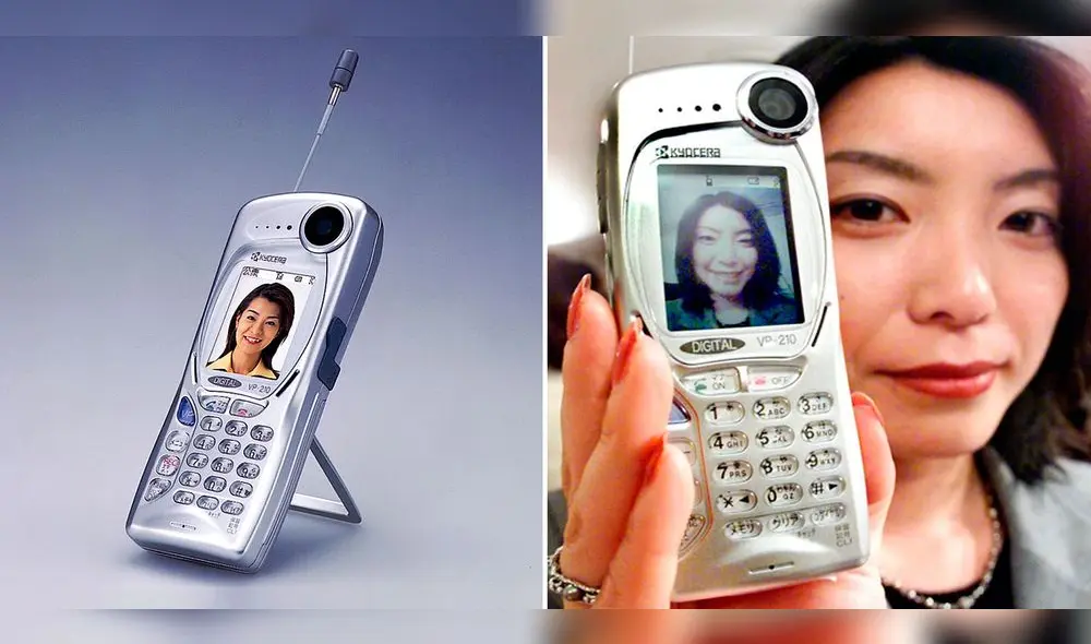 Así lucía el primer celular con cámara del mundo. Foto: composición LR/Xataka/Fonoma Blog