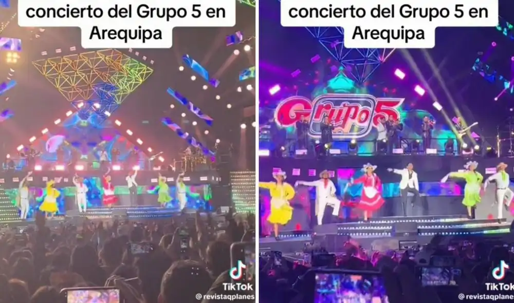 El Grupo 5 se presentó en el Jardín de la Cerveza, en Arequipa. Foto: composición LR El Grupo 5 se presentó en el Jardín de la Cerveza, en Arequipa. Foto: composición LR