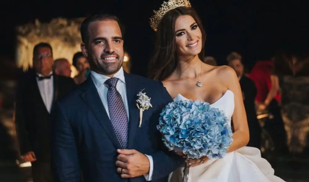 Laura Spoya y Brian Rullan se casaron en 2017. Foto: Brian Rullan/Instagram