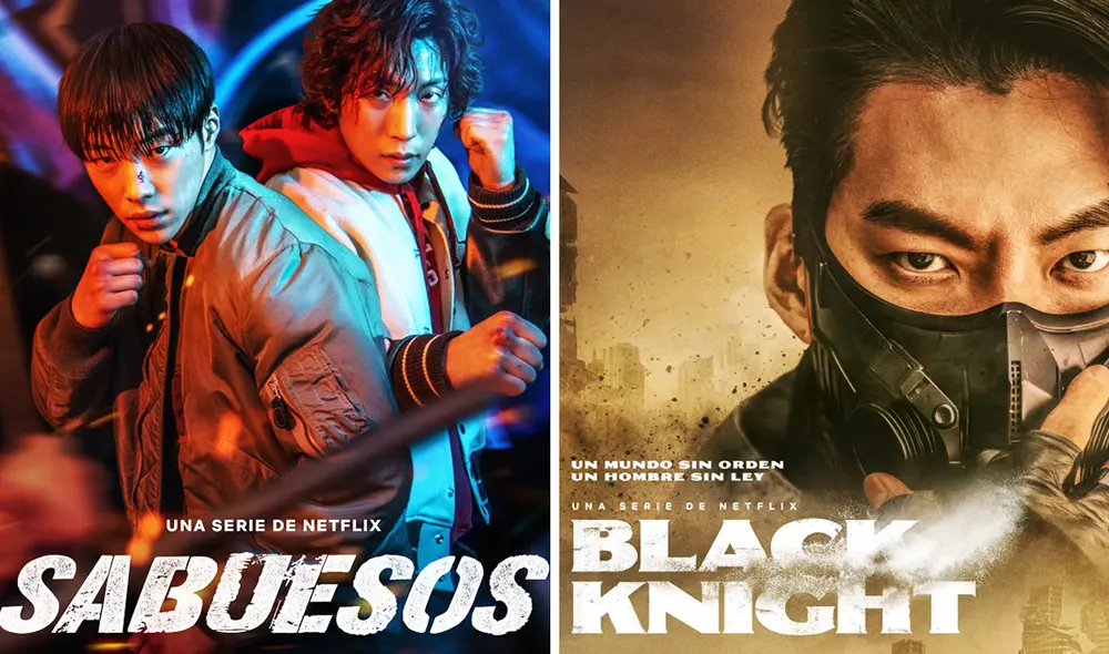 Las series "Sabuesos" y "Black knight" son algunas producciones coreanas de corta duración. Foto: composición LR/Netflix