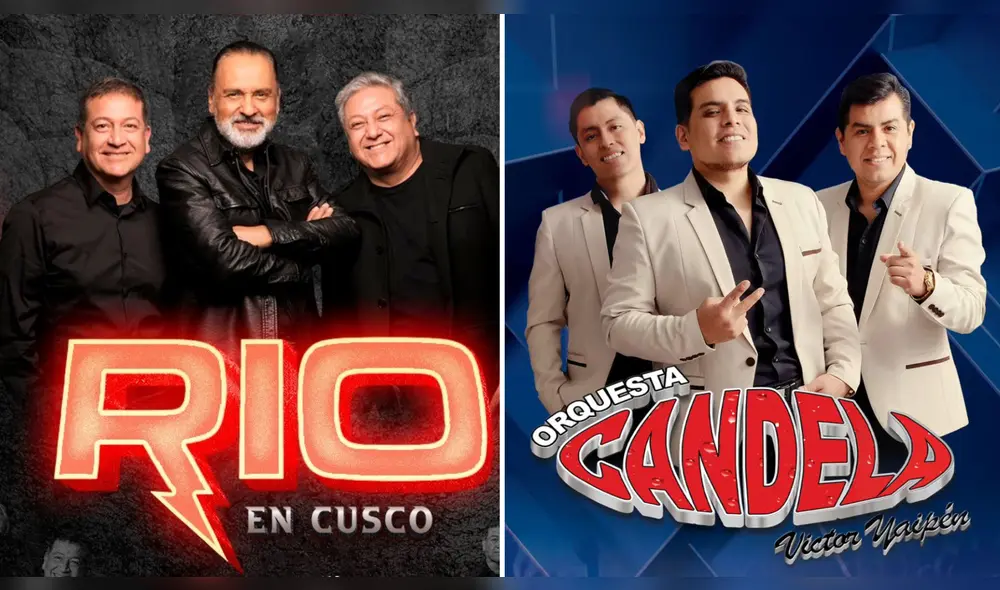 Grandes artistas en concierto benéfico en Cusco. Foto: composición LR/Río/Orquesta Candela