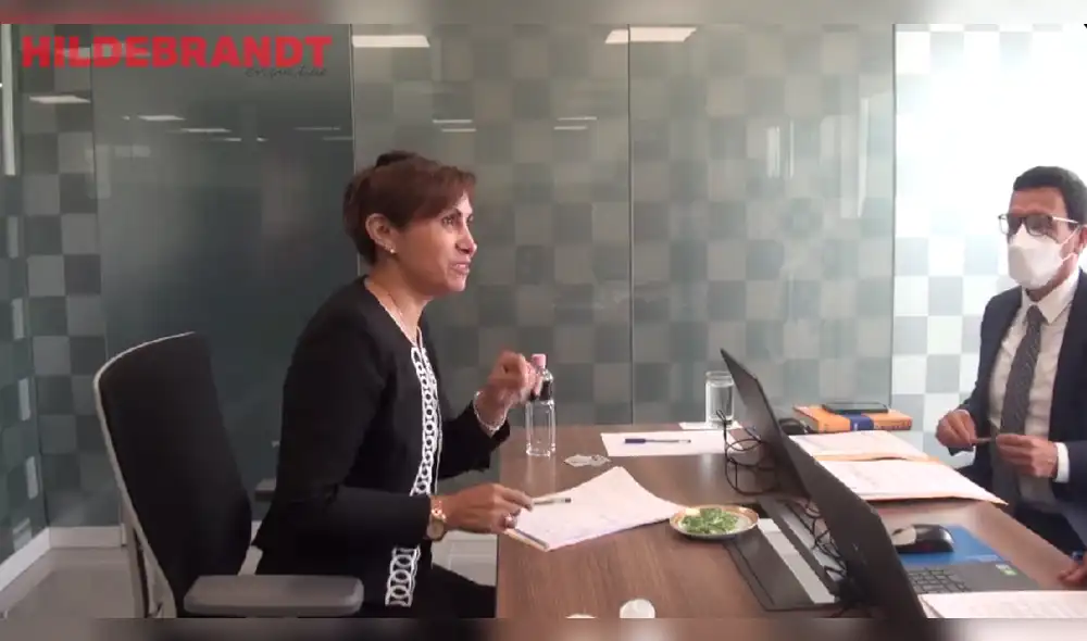 Benavides señaló que un miembro del jurado le enseñó en la academia. Foto: captura de Hildebrandt en sus Trece - Video: Hildebrandt en sus Trece Benavides señaló que un miembro del jurado le enseñó en la academia. Foto: captura de Hildebrandt en sus Trece - Video: Hildebrandt en sus Trece