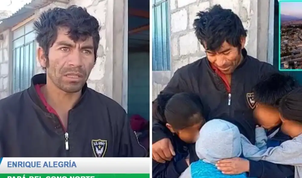 Enrique Alegría contó que se desempeña como obrero en "cachuelos". Foto y video: captura de video/Radio Yaraví Arequipa/Facebook Enrique Alegría contó que se desempeña como obrero en "cachuelos". Foto y video: captura de video/Radio Yaraví Arequipa/Facebook
