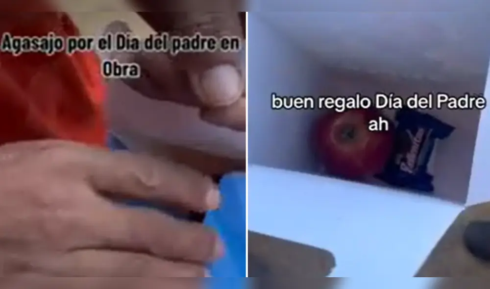 Usuarios se indignan al ver el regalo que le dieron a los papitos. Foto: composición LR/TikTok/ @ing.kevinbecerra