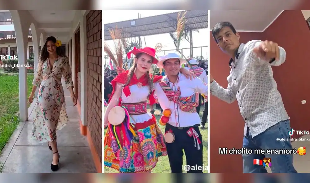 La joven decidió contar su historia de amor con el huancaíno en redes sociales. Foto: composición LOL/captura de TikTok/@Alejandra_Blankita La joven decidió contar su historia de amor con el huancaíno en redes sociales. Foto: composición LOL/captura de TikTok/@Alejandra_Blankita