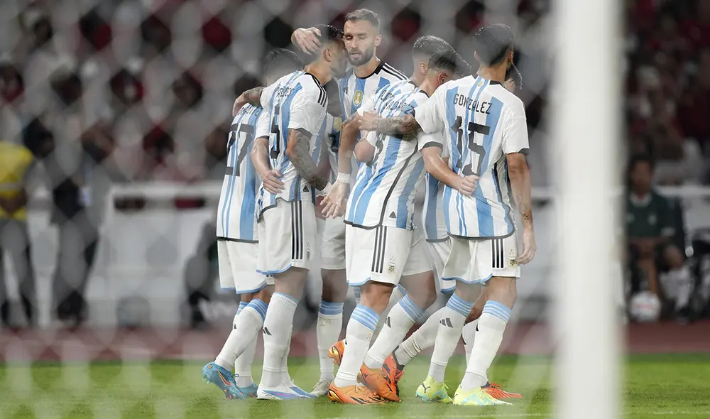 La Albiceleste cerró su gira internacional con un segundo triunfo. Foto: ESPN La Albiceleste cerró su gira internacional con un segundo triunfo. Foto: ESPN