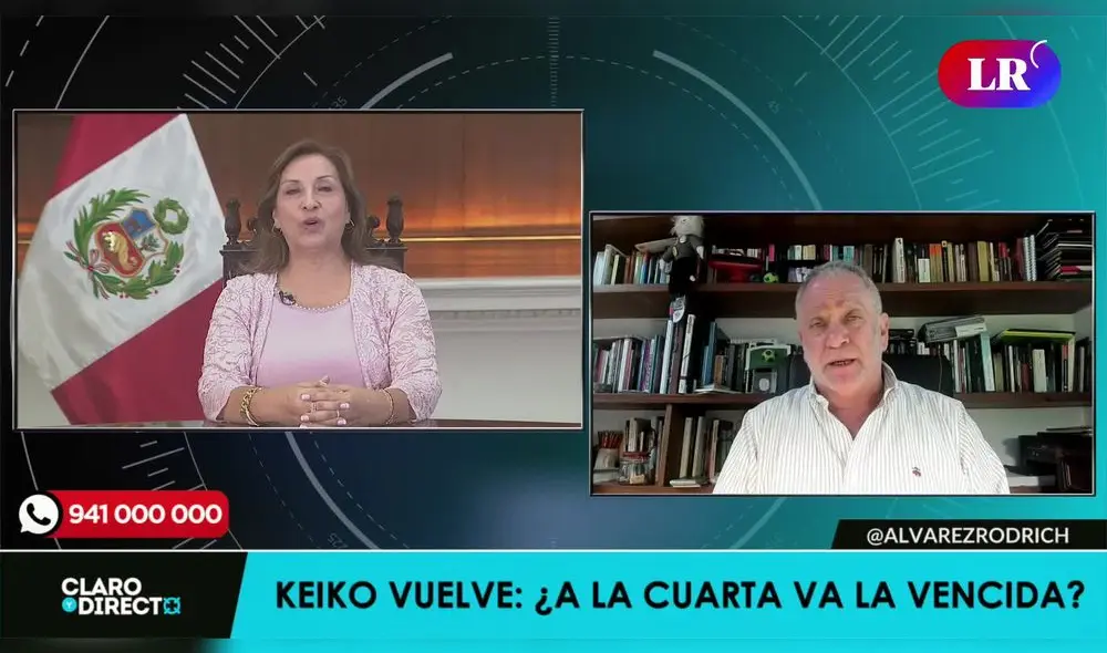 Augusto Álvarez Rodrich opina sobre la posible cuarta candidatura de Keiko Fujimori. Foto y Video: LR+