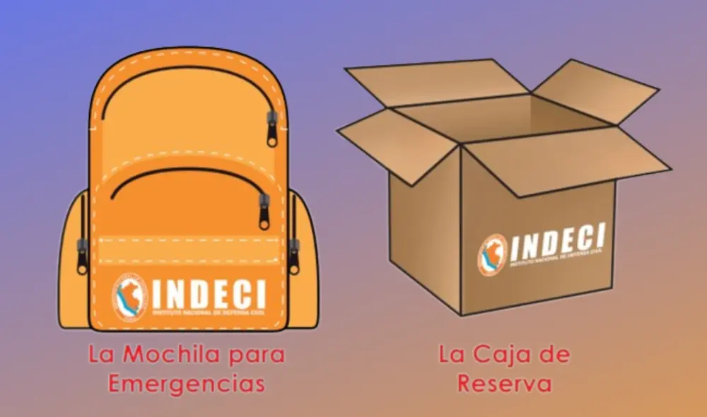 Indeci recomienda a las familias prepararse con el kit de emergencia. Foto: Indeci