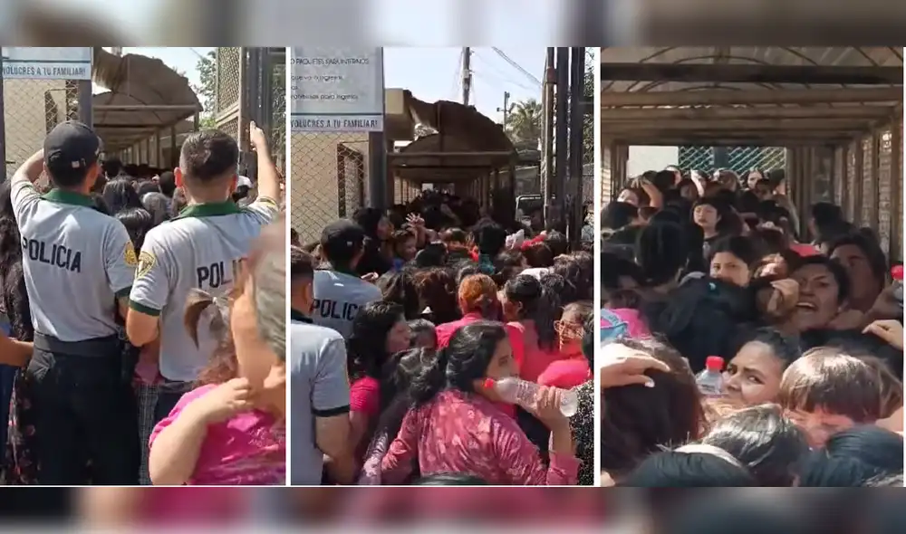 Visitantes se descontrolaron en penal de Trujillo. Foto: Polémica Noticias - Video: Polémica Noticias
