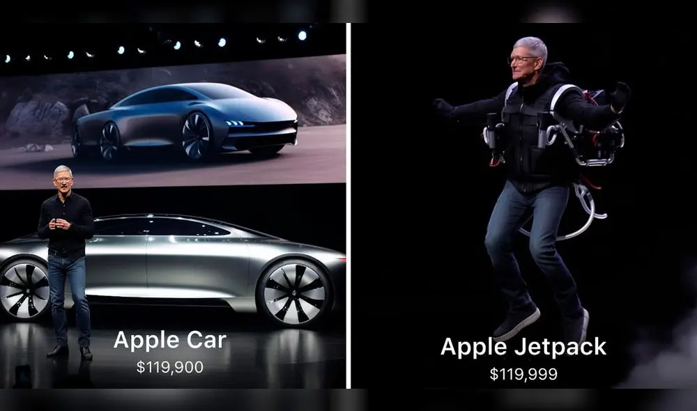 Algunos productos de Apple creados por la IA. Foto: captura de Instagram/imagesby.ai