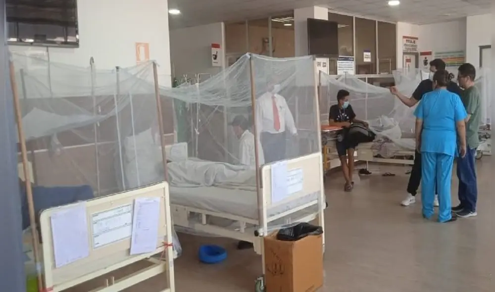 Crisis sanitaria. La Contraloría encontró serias deficiencias en la atención de pacientes, lo cul puede aumentar el contagio del dengue en el Hospital Regional Lambayeque. Foto: Contraloría