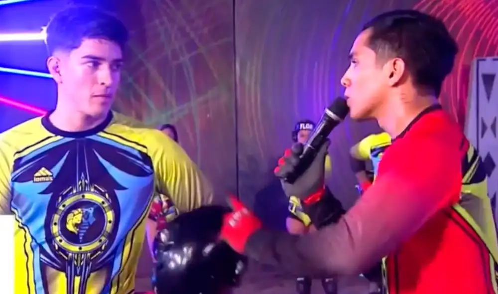 Piero Arenas y Raúl Carpena enfrentados en "EEG". Foto: captura de América TV. - Video: América TV