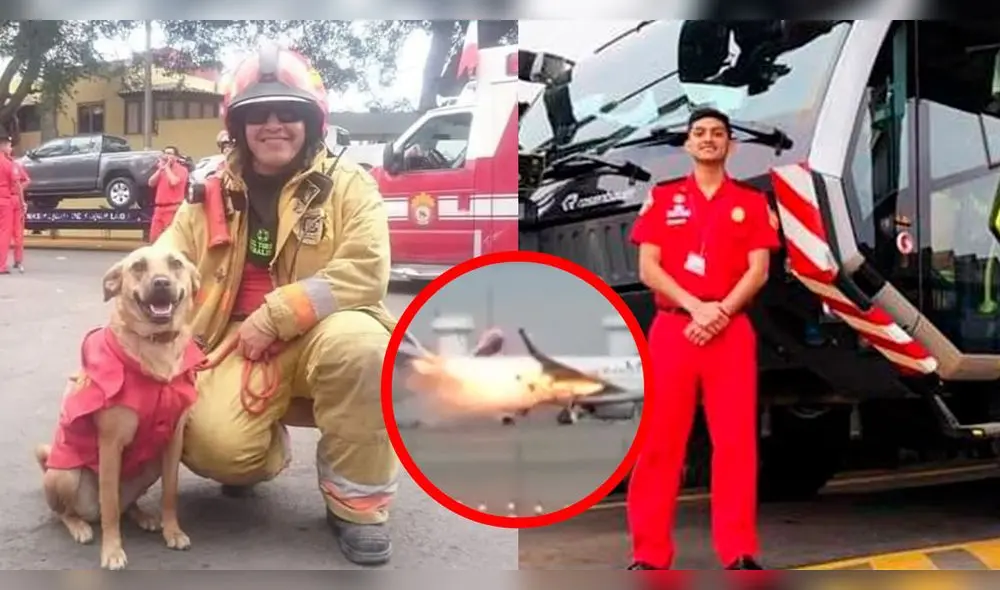 Familias de bomberos fallecidos exigen justicia.  Foto: composición / LR / Facebook