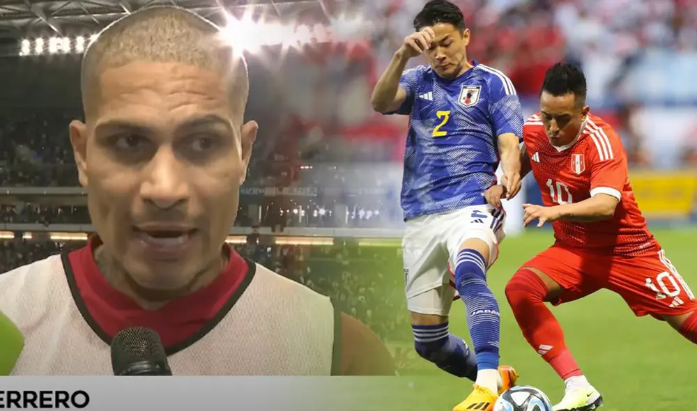 Paolo Guerrero fue titular ante Corea y Japón. Foto: composición LR/América TV/FPF Paolo Guerrero fue titular ante Corea y Japón. Foto: composición LR/América TV/FPF