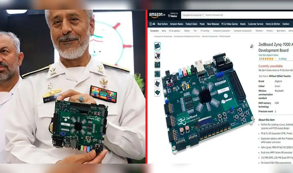 Habibollah Sayyari mostrando la supuesta computadora cuántica que se vende en Amazon. Foto: Xataka