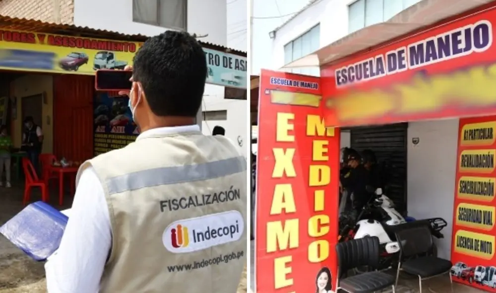 Indecopi multó con más de 60.000 soles a dos empresas que ofrecían asesoramiento en licencias de conducir, cuyas sedes están ubicadas en Villa El Salvador. Foto: composición LR/Gobierno