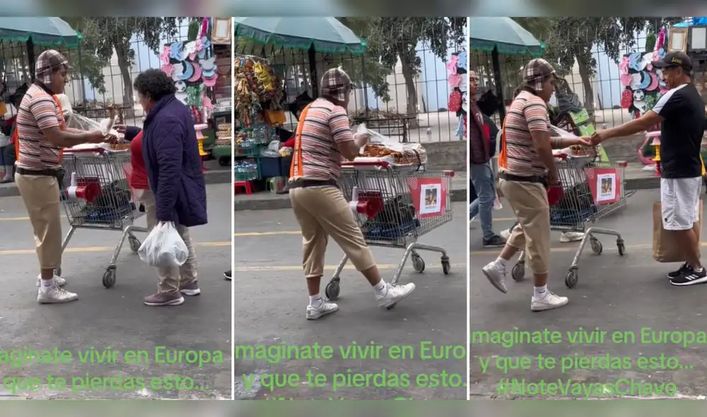 El hombre sorprendió con su ingenio para vender los churros. Foto: composición LR/TikTok/@carlosj.s.amancio El hombre sorprendió con su ingenio para vender los churros. Foto: composición LR/TikTok/@carlosj.s.amancio