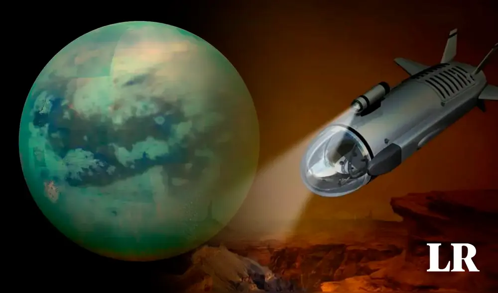 La NASA planea construir un submarino que enviará a la luna Titán para averiguar si tiene condiciones para albergar vida. Foto: composición de Fabrizio Oviedo / La República / NASA