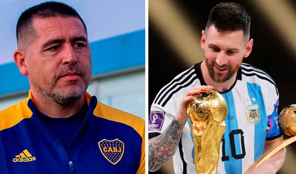 Hace algunos años, Riquelme y Messi jugaron juntos en la selección argentina. Foto: composición Boca Juniors/EFE Hace algunos años, Riquelme y Messi jugaron juntos en la selección argentina. Foto: composición Boca Juniors/EFE