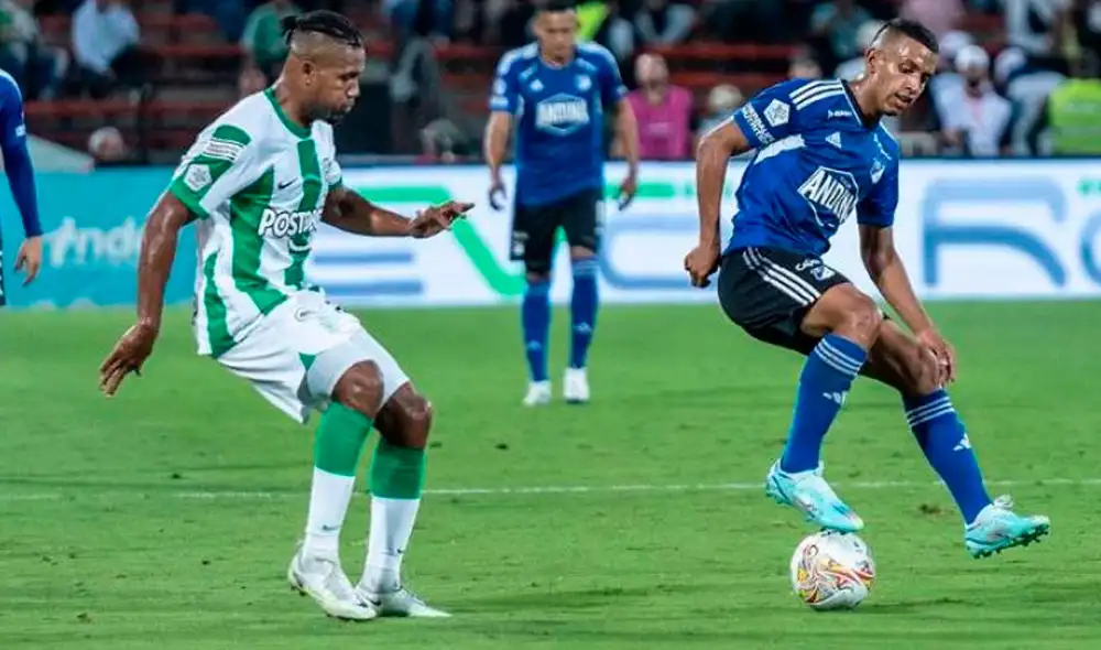 Atlético Nacional enfrentará a Millonarios por el partido de ida de la LigaBet Play. Foto: Twitter