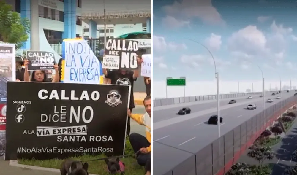 Turismo en el Callao estaría en riesgo con Vía Expresa Santa Rosa. Foto: composición LR/capturas de Latina - Video: Latina