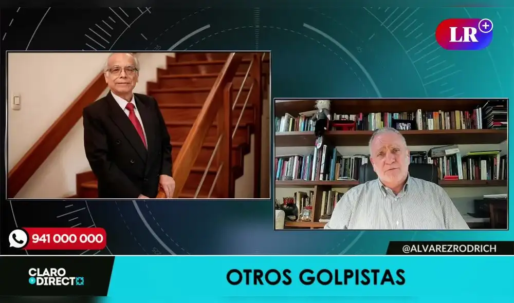 Augusto Álvarez Rodrich arremete contra Betssy Chávez. Foto/Video: LR+ Augusto Álvarez Rodrich arremete contra Betssy Chávez. Foto/Video: LR+