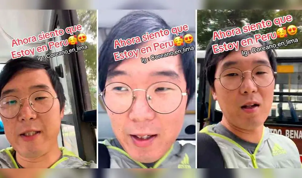 Coreano causa sensación en TikTok al decir frase peruana. Foto: composición LR/ TikTok/ @coreanoppa