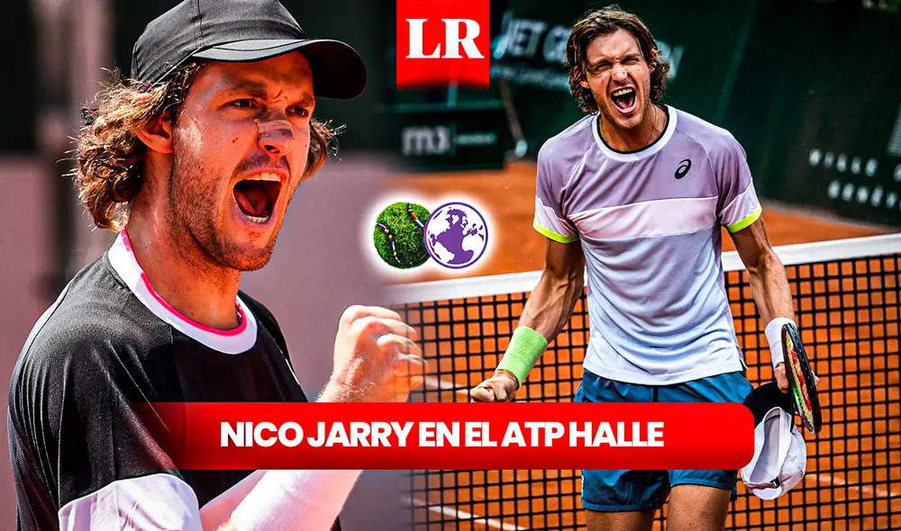 Anota en tu calendario cuándo Nicolás Jarry volverá  a tener acción en el ATP Halle. Foto: composición LR/Nicolás Jarry/ATP Halle