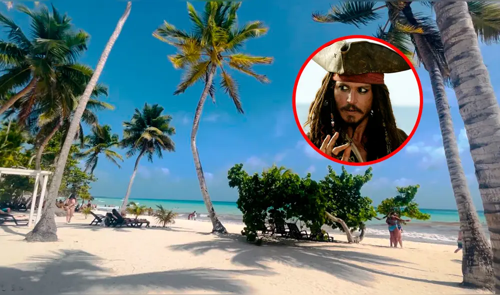 Isla Saona fue escenario en la película "Piratas del Caribe". Foto: Composición LR/Disney Isla Saona fue escenario en la película "Piratas del Caribe". Foto: Composición LR/Disney