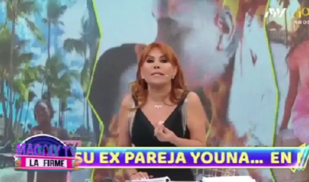 Magaly Medina se muestra indignada con "Amor y fuego". Foto: Composición LR/captura de ATV - Video: ATV