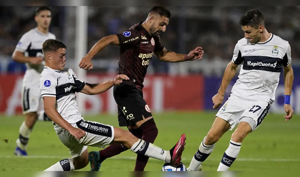 Universitario recibe a Gimnasia La Plata por la última fecha de la Copa Sudamericana 2023. Foto: AFP