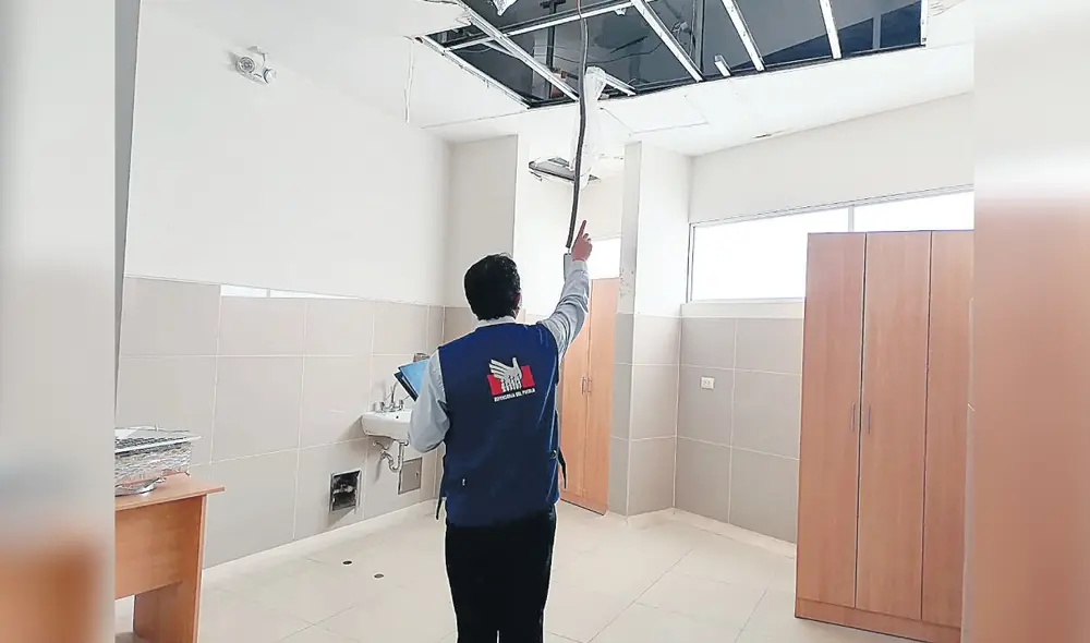 Perjuicio. Defensoría comprobó que trabajos millonarios en el nosocomio no sirven de nada. Foto: difusión