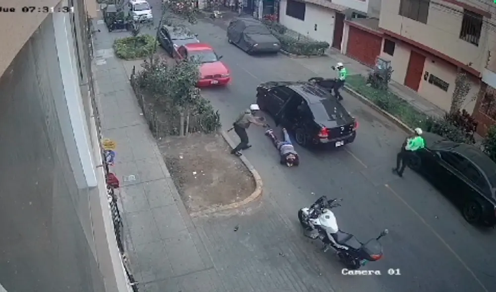 La víctima logró salir ilesa y agradeció también a la PNP. Foto: Rosario Rojas/La República - Video: Rosario Rojas/La República